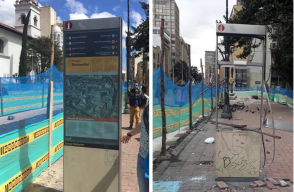 309248_BLU Radio. daños hinchas//Foto: Twitter @TransMilenio