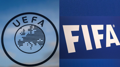 Logo de la UEFA y de la FIFA 