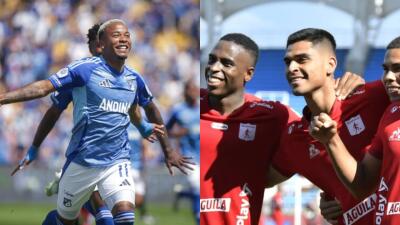 Millonarios y América se enfrentan el martes en El Campín. 