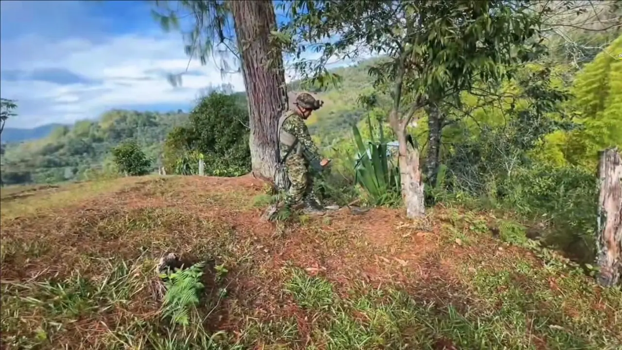 Foto: Noticias Caracol Explosivos en Cacua