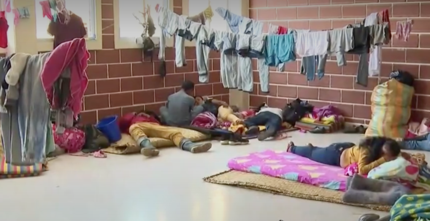 Campesinos desplazados en Ituango