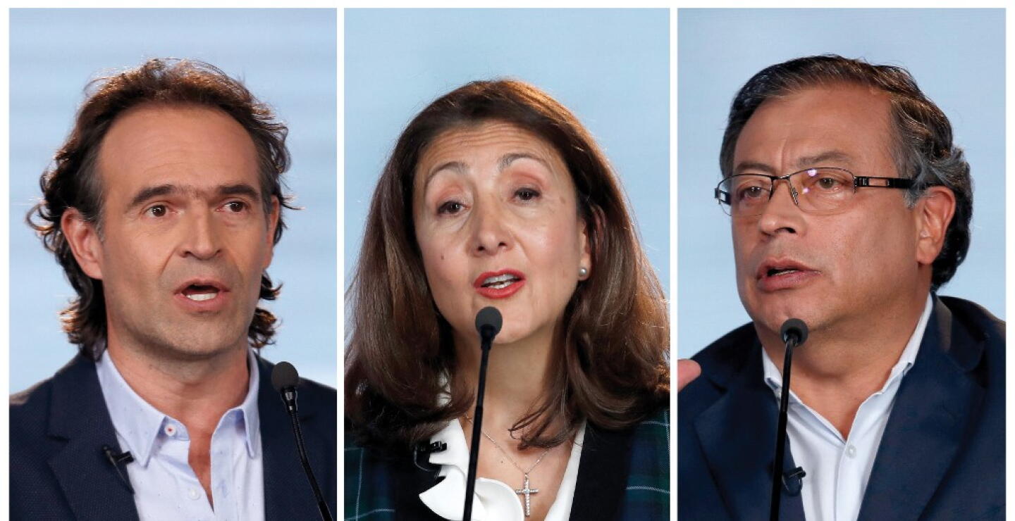 Federico Gutiérrez, Íngrid Betancourt y Gustavo Petro 