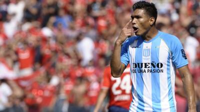 Teófilo Gutiérrez en su paso por Racing de Avellaneda. 