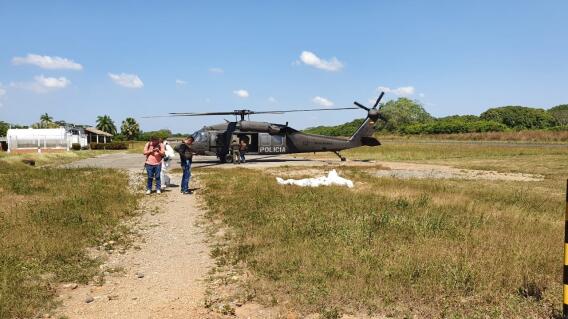 353049_Los cuerpos de dos de las víctimas fueron trasladados en helicóptero. /Foto suministrada NP Noticias 353049_Los cuerpos de dos de las víctimas fueron trasladados en helicóptero. /Foto suministrada NP Noticias
