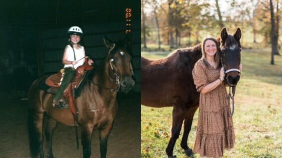 La historia de Fancy, la yegua más vieja del mundo en 2026: creció con su dueña