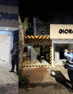 Locales comerciales en cabecera tras conductor que chocó evadiendo un reten