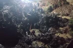 Deslizamiento de una mina de oro en Nechí, Antioquia, deja a dos niños muertos