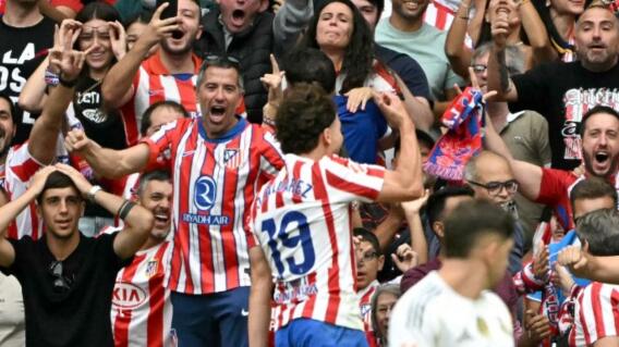Atlético le ganó al Real Madrid en el derbi de la Liga de España. 