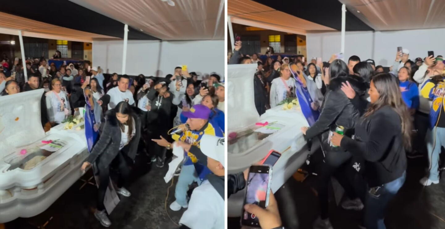 Viuda desata debate por bailar y perrear junto al ataúd de su pareja en Perú