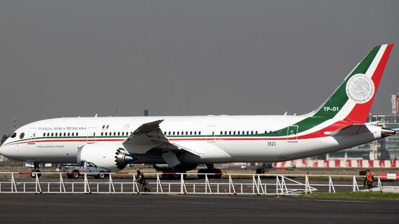 353031_BLU Radio. Avión presidencial de México // Foto: AFP 353031_BLU Radio. Avión presidencial de México // Foto: AFP