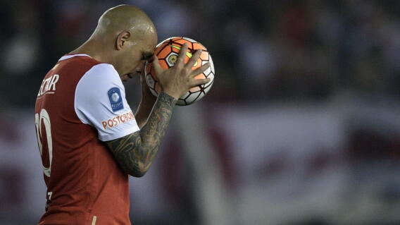 Ómar Pérez en su paso por Santa Fe.