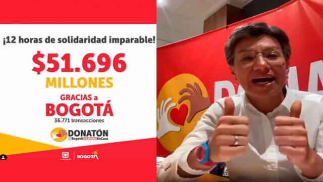 Bogotá se lució: recaudó $51.696 millones en la donatón de este domingo