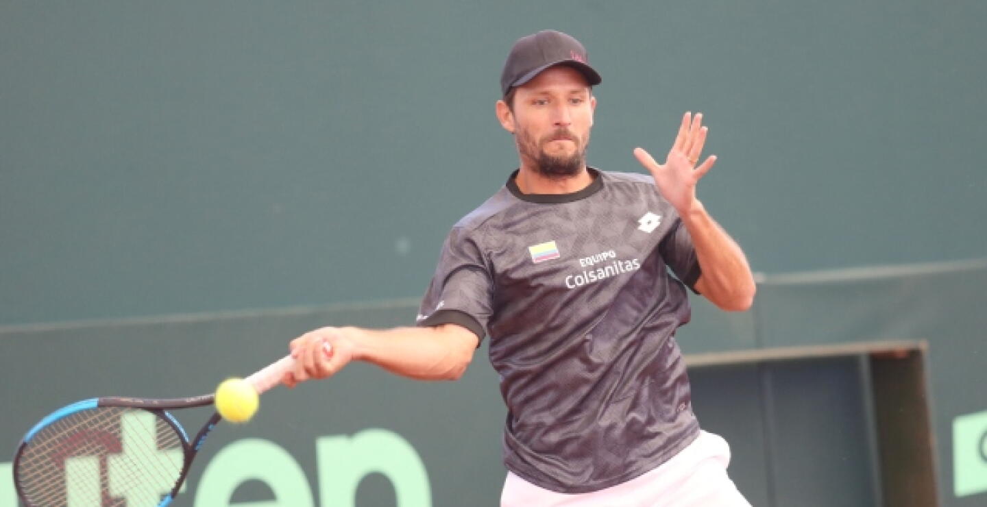 Nicolás Barrientos, tenista colombiano en la Copa Davis 2023