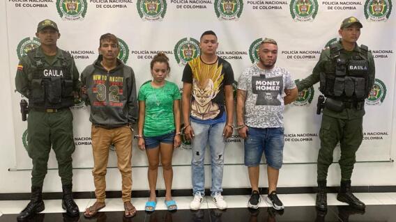 351425_BLU Radio// Capturados por extorsión. Foto: Cortesía