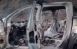 Vehículo incinerado Valle