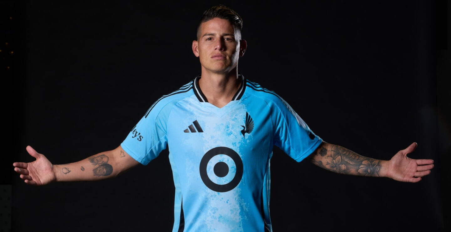 James Rodríguez, volante del Minnesota United FC.