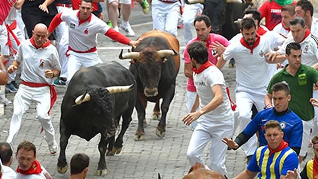 Tres personas corneadas en primeras jornadas de sanfermines en España