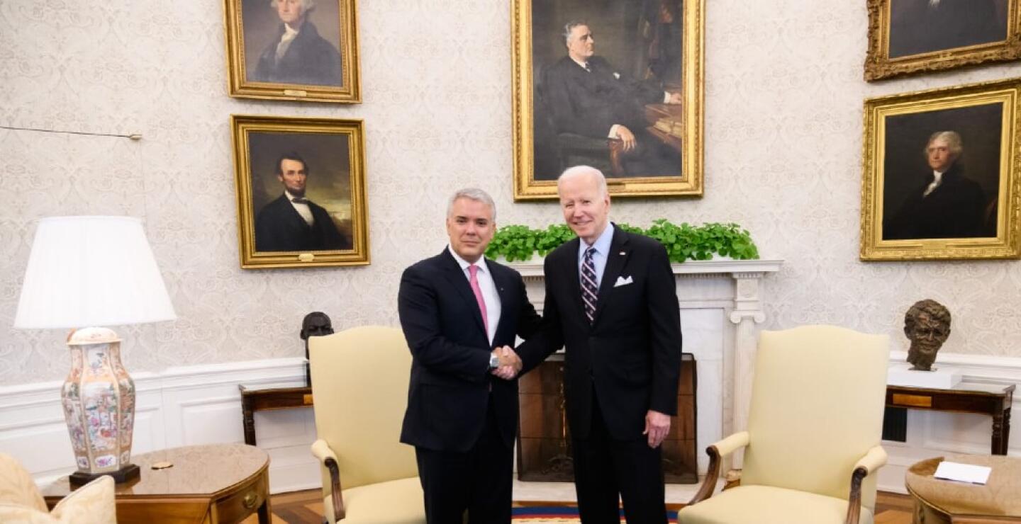 Iván Duque y Joe Biden