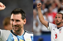 Lionel Messi y Harry Kane