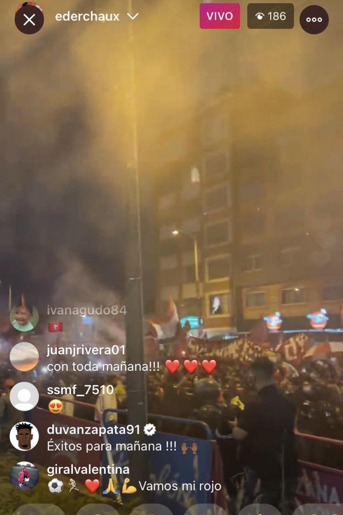 Pantallazo Duván Zapata - América
