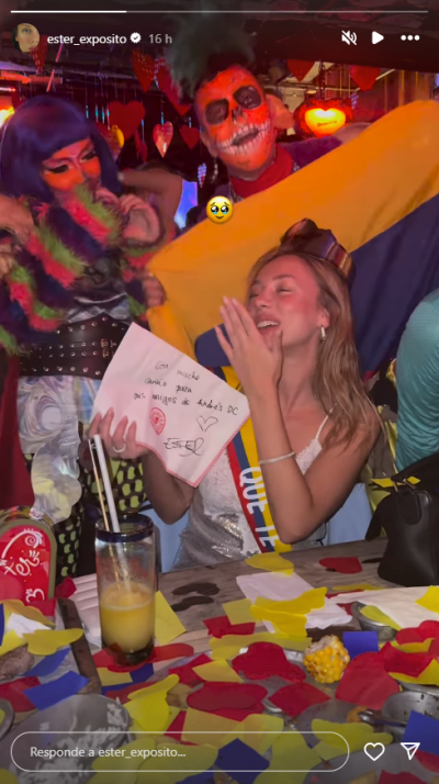 Ester Expósito está en Colombia.