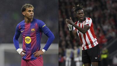 Lamine Yamal y Nico Williams se enfrentarán este miércoles en la Supercopa de España en Barcelona vs. Athletic Bilbao. 