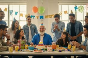 Imagen referencial de celebración de cumpleaños