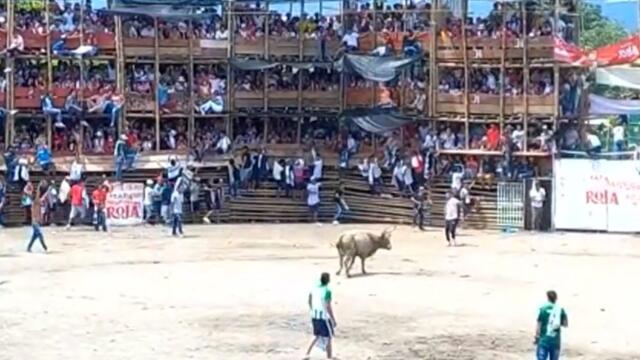 Videos muestran el salvaje espectáculo en corralejas El Espinal, antes de tragedia que dejó 4 muertos Videos muestran el salvaje espectáculo en corralejas El Espinal, antes de tragedia que dejó 4 muertos