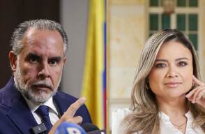 Armando Benedetti y Lina María Garrido.