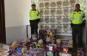 297016_Incautan pólvora en Santander / foto: Policía Área Metropolitana