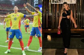 James Rodríguez, futbolista colombiano; Melissa Martínez, periodista James Rodríguez, futbolista colombiano; Melissa Martínez, periodista