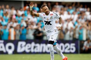 Neymar, figura del Santos. 