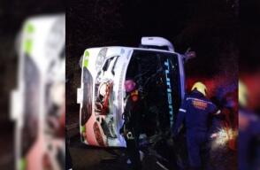 Accidente de bus con niños bailarines en Atlántico
