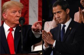 354530_BLU Radio. Donald Trump y Juan Guaidó / Fotos: AFP