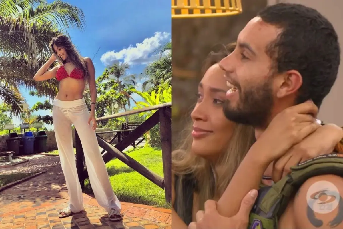 Ella es Liz Cañas, la esposa de Olímpico que se robó las miradas en el Desafío The Box - CaracolTV