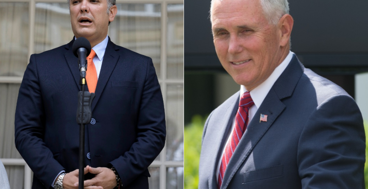 309533_BLU Radio.Ivan Duque-Mike Pence/Foto: AFP