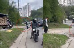 Con arma de fuego intimidaron a conductor tras accidente.jpg