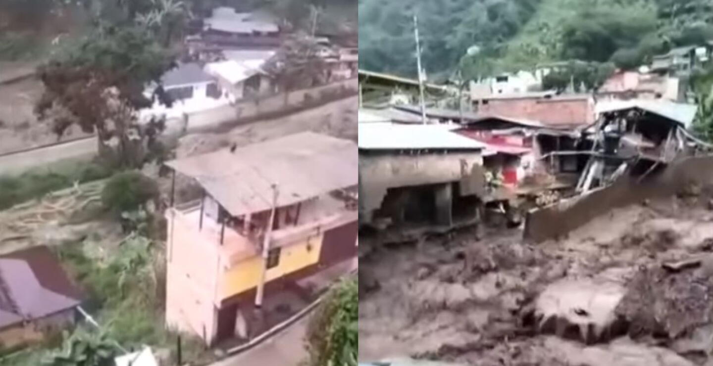 Creciente súbita en municipio de Andes, Antioquia, provocó grave emergencia: 200 personas evacuadas 