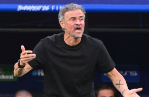 Luis Enrique en la final entre PSG vs. Arsenal de la Champions League