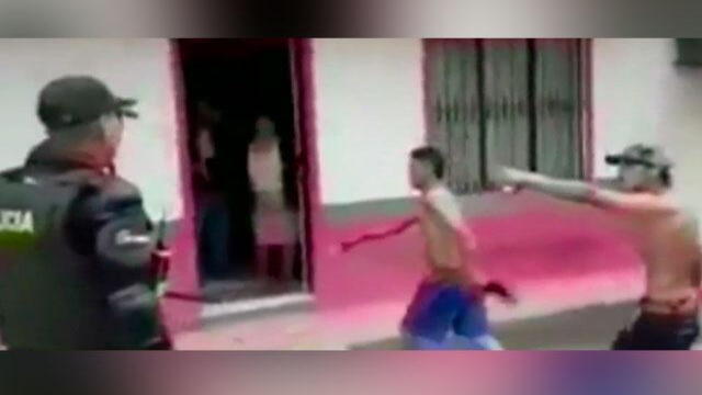 Con cuchillos y pistola, así recibieron a policías que fueron a atender riña en Nariño