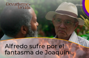 Alfredo sufre por el fantasma de Joaquín en Devuélveme la Vida.