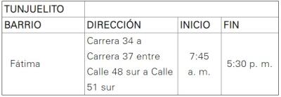 Cortes de luz 26 de Marzo