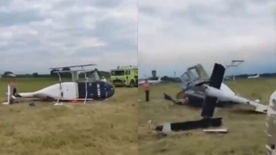 Accidente de helicóptero en aeropuerto Alfonso Bonilla Aragón. Accidente de helicóptero en aeropuerto Alfonso Bonilla Aragón.