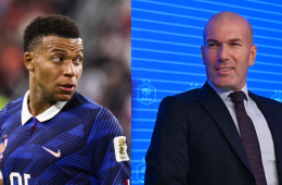 Kylian Mbappé y Zinedine Zidane 