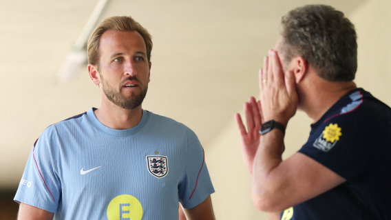 Harry Kane, capitán y figura de la Selección de Inglaterra.