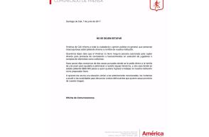 285576_Blu Radio / Estafadores ofrecen falsas oportunidades de ingresar al equipo femenino del América. Foto: Comunicado del América de Cali.