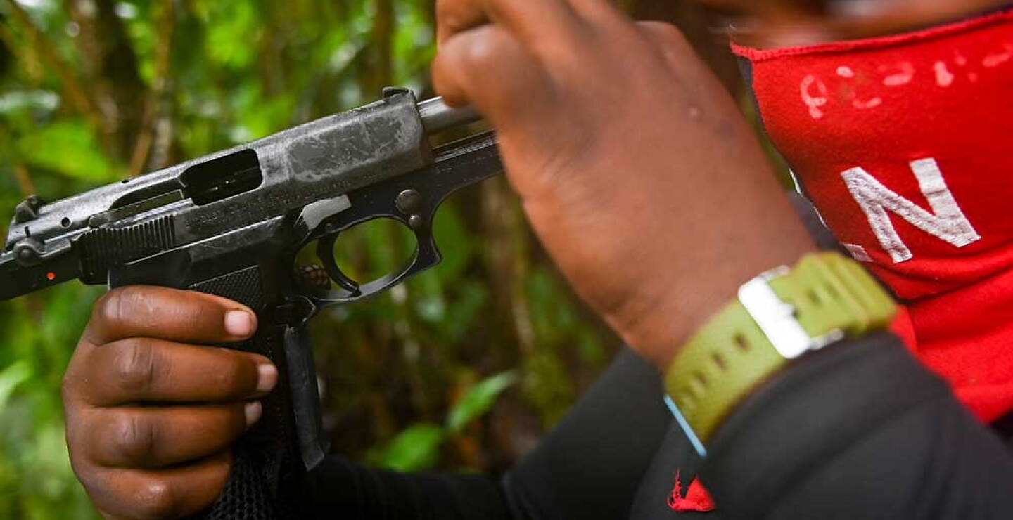 350356_Integrante del ELN // Foto: AFP