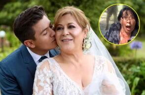 Video: Alina Lozano fue orinada por un león frente a Jim Velásquez; no pudo hacer nada