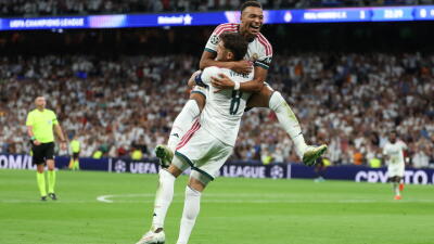 Real Madrid celebrando.