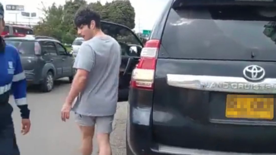 Conductor insultó a guardas en Bogotá